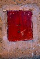 Red Shutter, At Benhaddou, Morocco